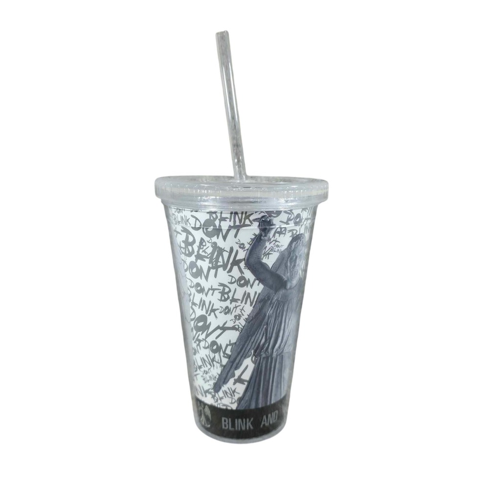 Doctor Who Travel Cup with Straw - Don't Blink Weeping Angel